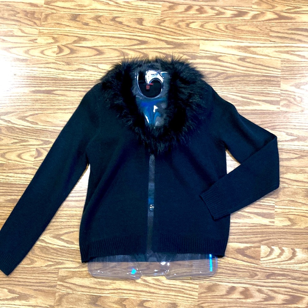 Black cardigan